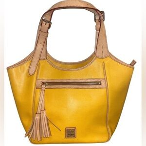 DOONEY & BOURKE Maddie Saffiano Leather Tote Bag w/Dust Bag, EUC